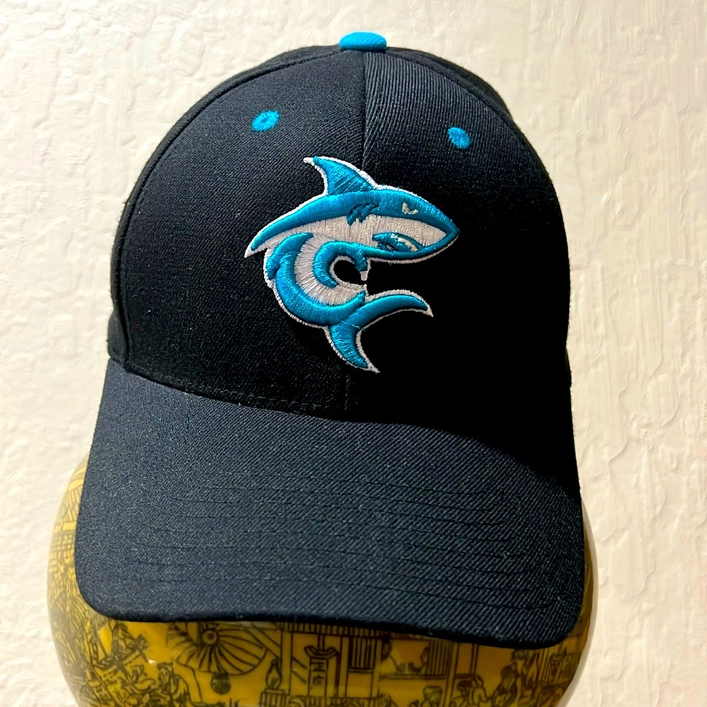 Like New NHL San Jose Sharks 🦈 The Men of Teal Hockey Team Black Baseball Cap!